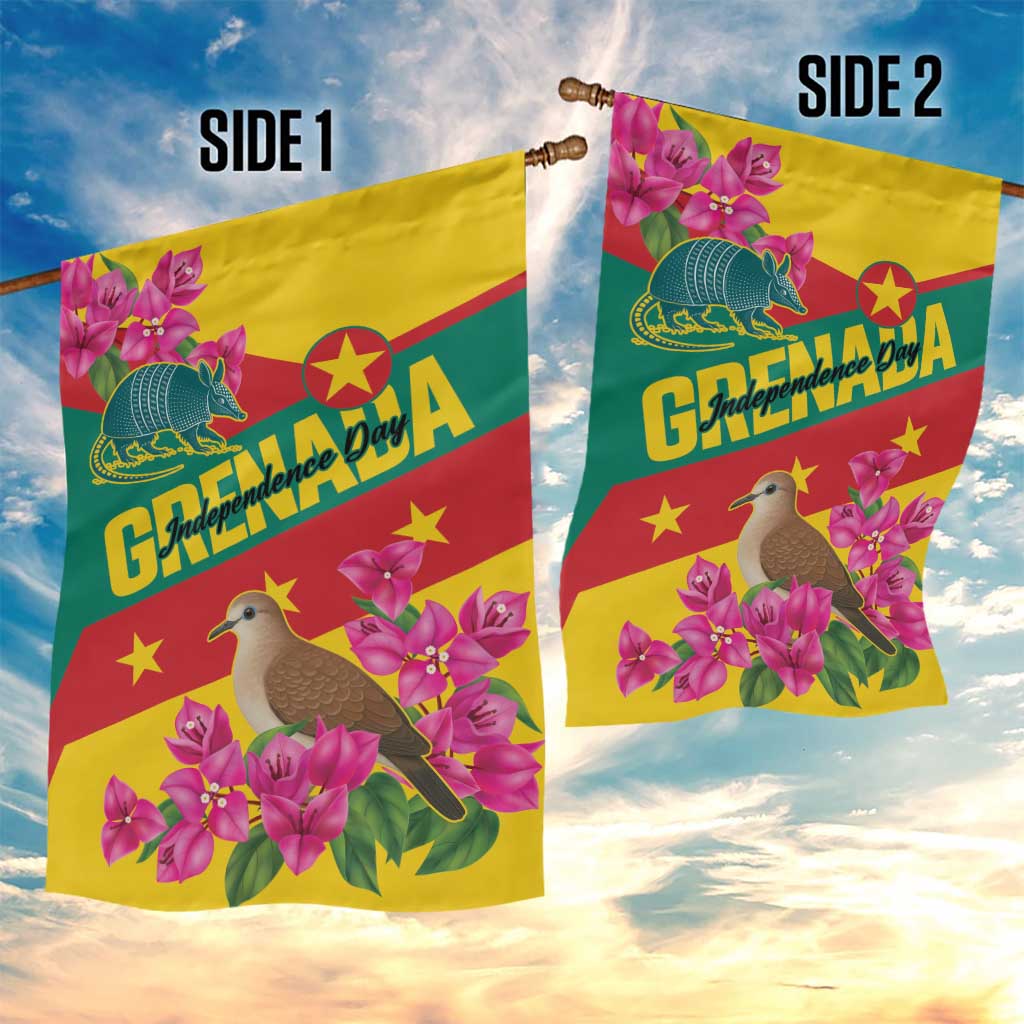 Grenada Independence Day 1974 Garden Flag La Gwinad Dove Armadillo Together - Wonder Print Shop