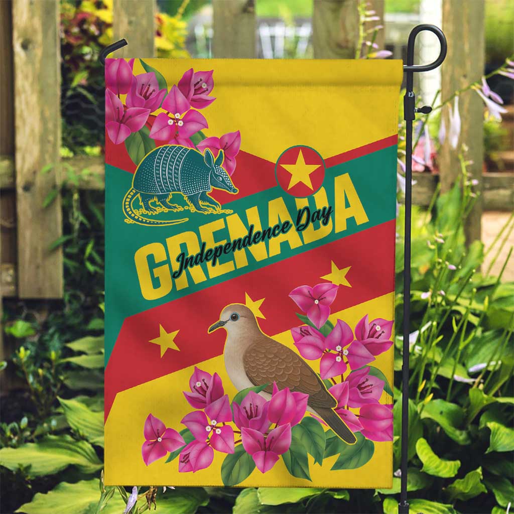 Grenada Independence Day 1974 Garden Flag La Gwinad Dove Armadillo Together - Wonder Print Shop