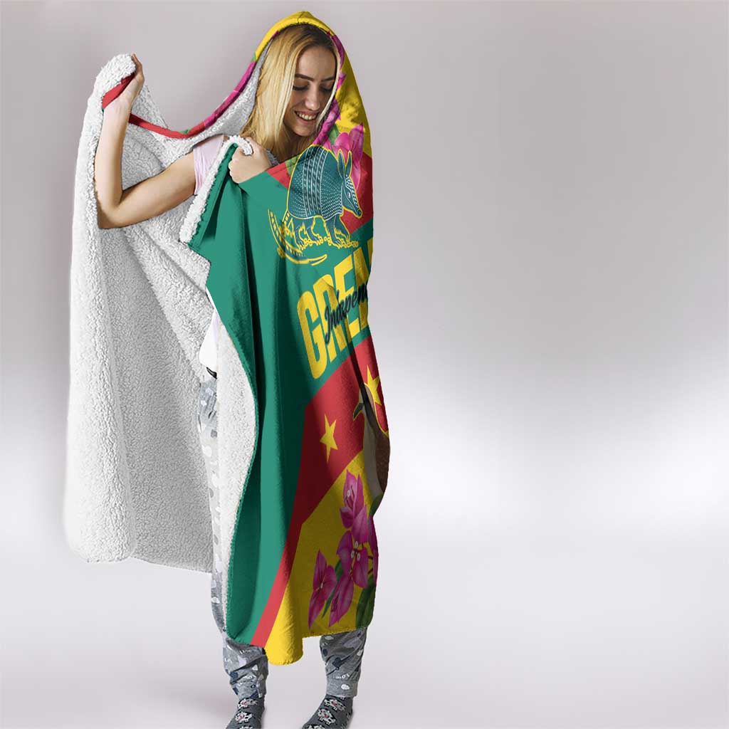 Grenada Independence Day 1974 Hooded Blanket La Gwinad Dove Armadillo Together - Wonder Print Shop