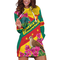 Personalized Grenada Independence Day 1974 Hoodie Dress La Gwinad Dove Armadillo Together - Wonder Print Shop