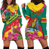 Personalized Grenada Independence Day 1974 Hoodie Dress La Gwinad Dove Armadillo Together - Wonder Print Shop