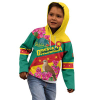 Personalized Grenada Independence Day 1974 Kid Hoodie La Gwinad Dove Armadillo Together - Wonder Print Shop