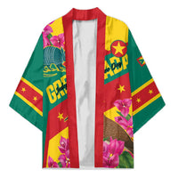 Personalized Grenada Independence Day 1974 Kimono La Gwinad Dove Armadillo Together - Wonder Print Shop