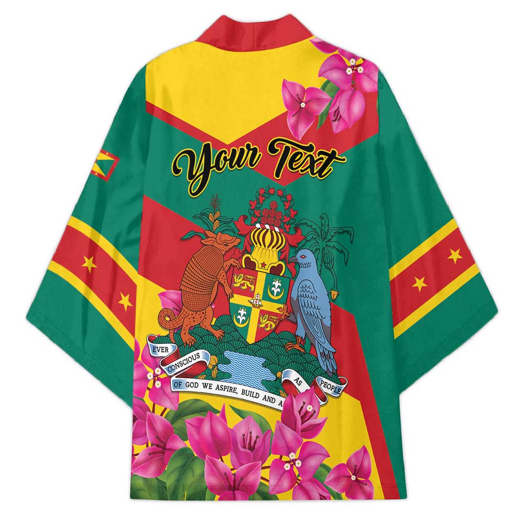 Personalized Grenada Independence Day 1974 Kimono La Gwinad Dove Armadillo Together - Wonder Print Shop