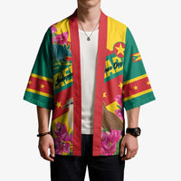 Personalized Grenada Independence Day 1974 Kimono La Gwinad Dove Armadillo Together - Wonder Print Shop