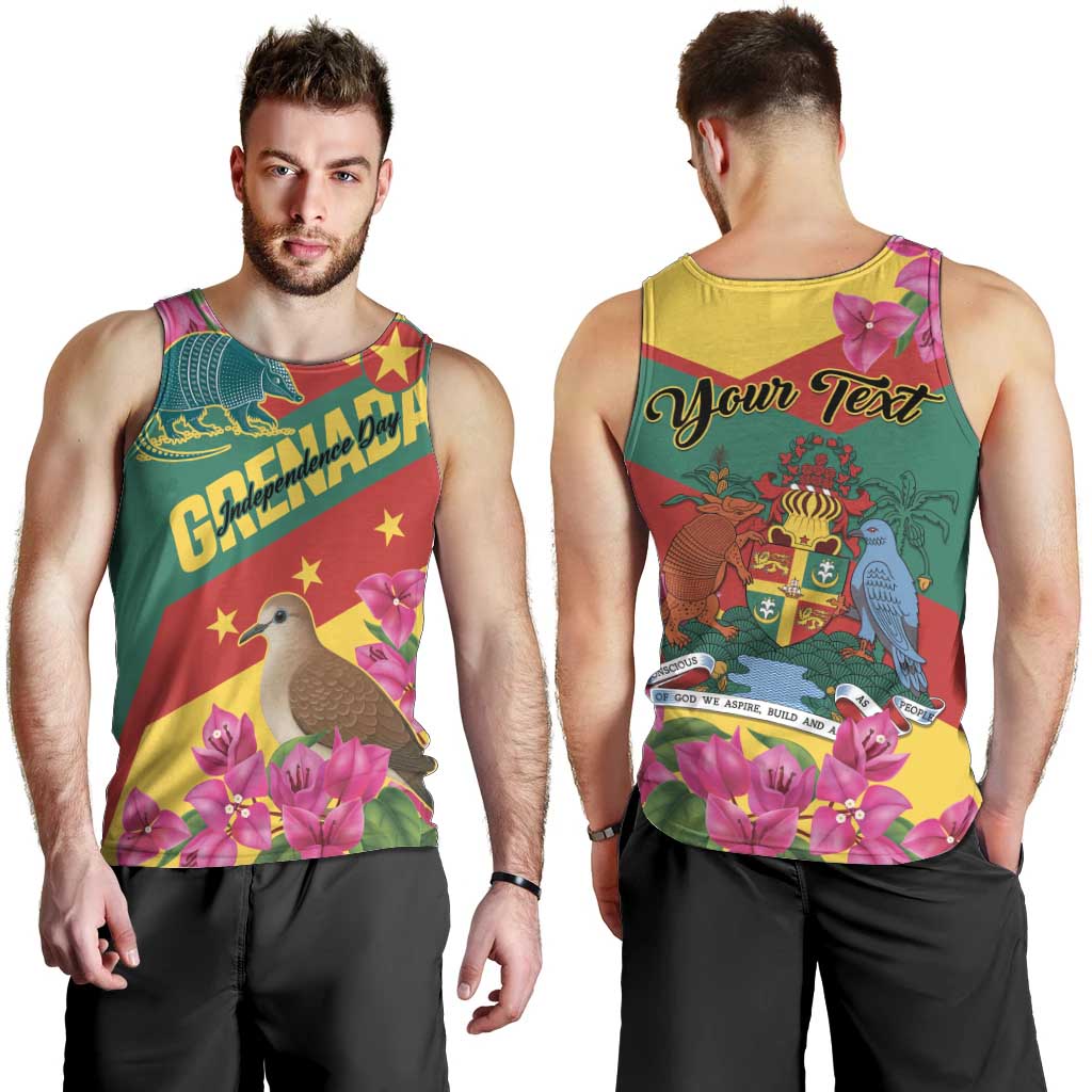 Personalized Grenada Independence Day 1974 Men Tank Top La Gwinad Dove Armadillo Together - Wonder Print Shop