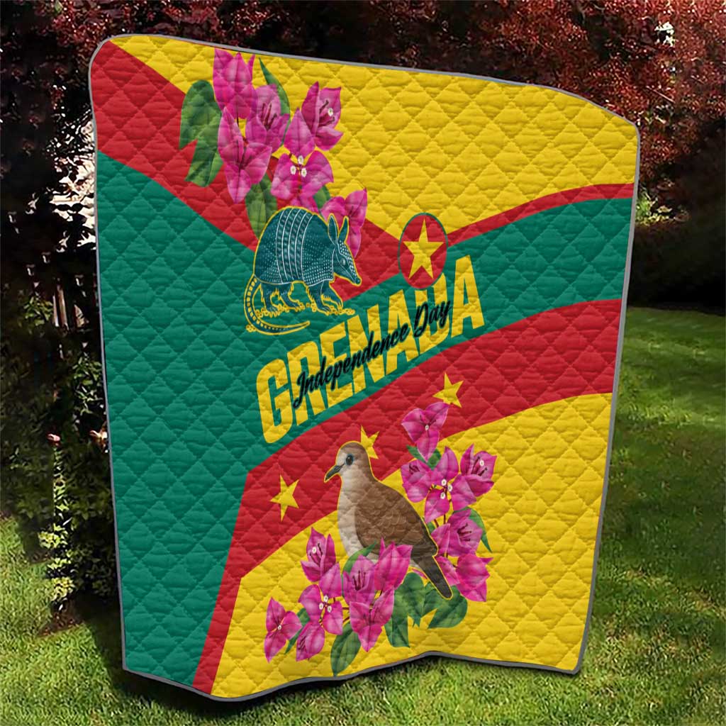 Grenada Independence Day 1974 Quilt La Gwinad Dove Armadillo Together - Wonder Print Shop
