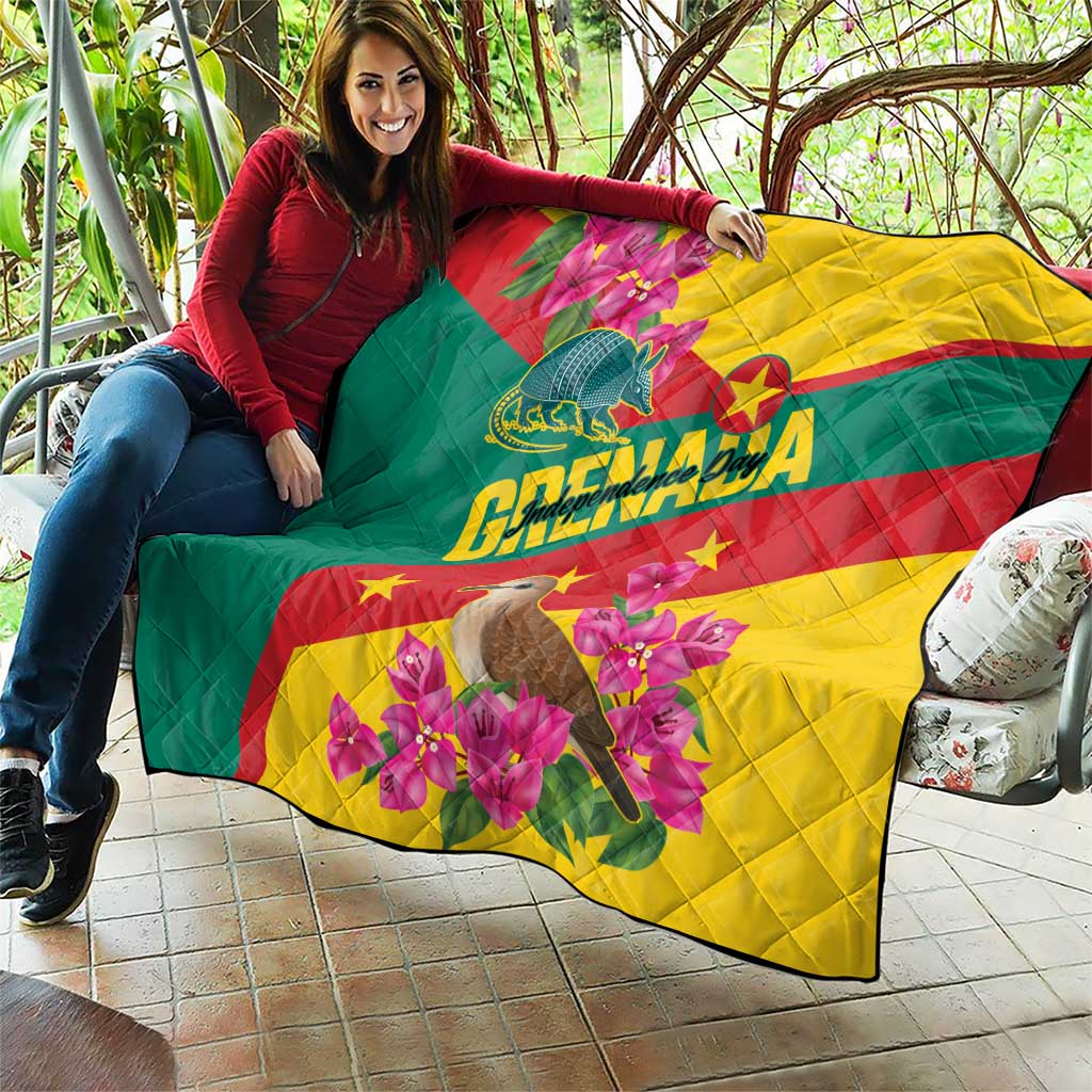 Grenada Independence Day 1974 Quilt La Gwinad Dove Armadillo Together - Wonder Print Shop