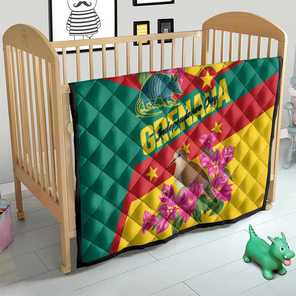 Grenada Independence Day 1974 Quilt La Gwinad Dove Armadillo Together - Wonder Print Shop