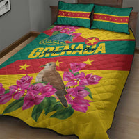 Grenada Independence Day 1974 Quilt Bed Set La Gwinad Dove Armadillo Together - Wonder Print Shop