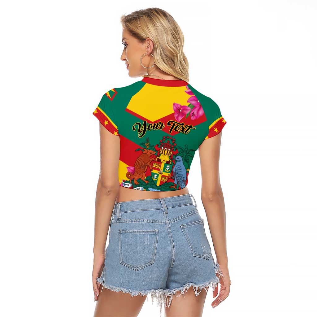 Personalized Grenada Independence Day 1974 Raglan Cropped T Shirt La Gwinad Dove Armadillo Together - Wonder Print Shop