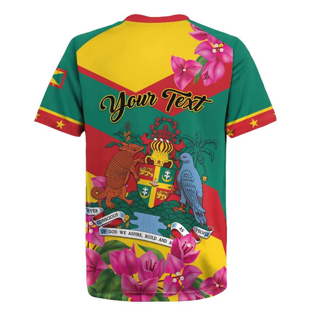 Personalized Grenada Independence Day 1974 Rugby Jersey La Gwinad Dove Armadillo Together - Wonder Print Shop