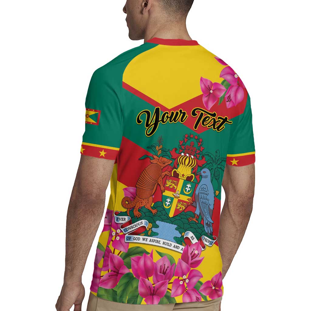 Personalized Grenada Independence Day 1974 Rugby Jersey La Gwinad Dove Armadillo Together - Wonder Print Shop
