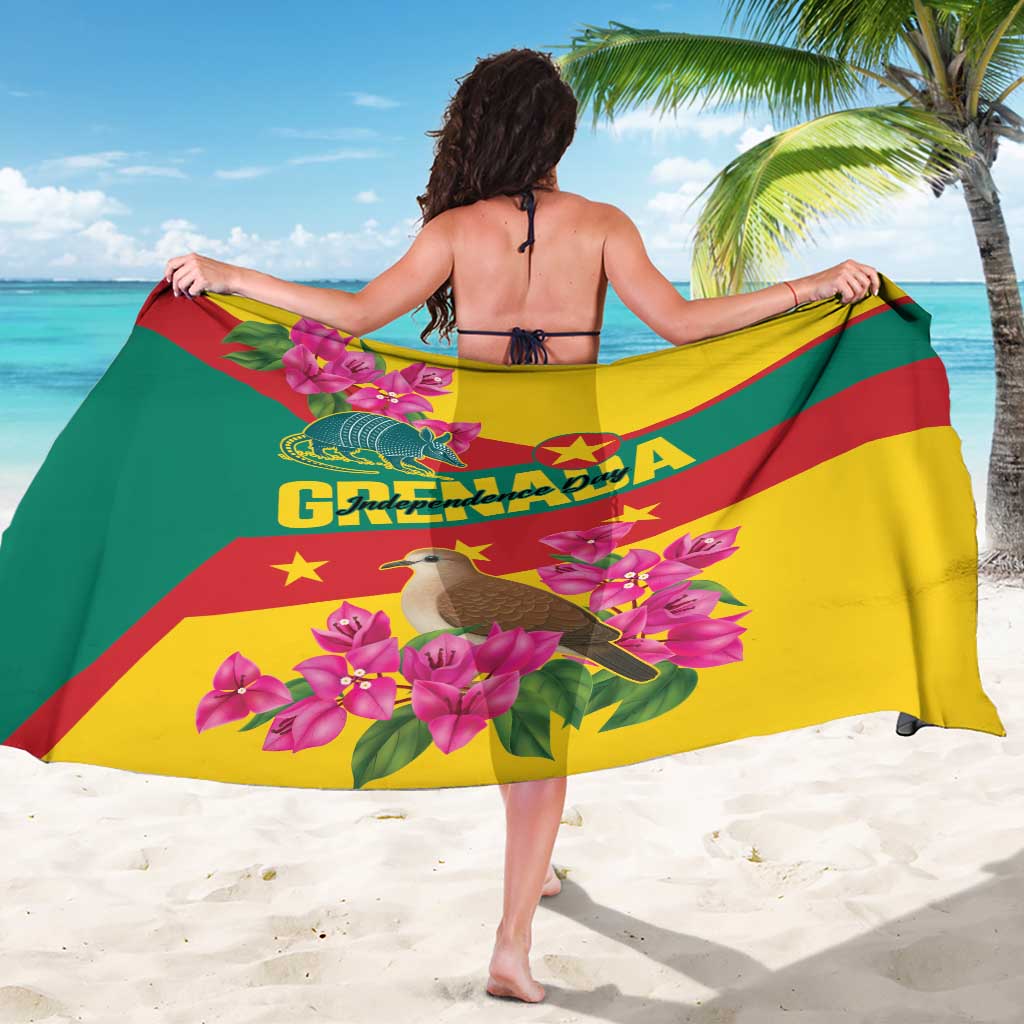 Grenada Independence Day 1974 Sarong La Gwinad Dove Armadillo Together - Wonder Print Shop