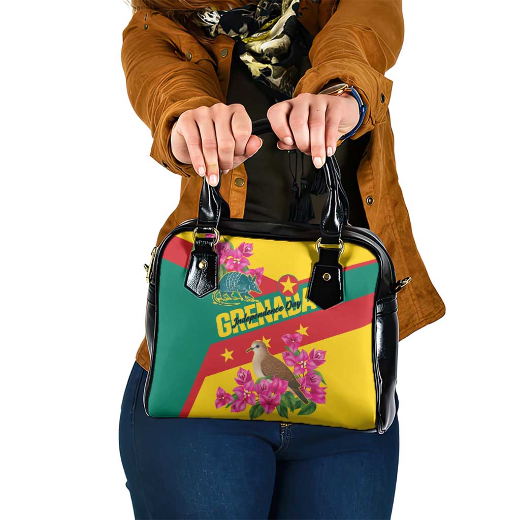 Grenada Independence Day 1974 Shoulder Handbag La Gwinad Dove Armadillo Together - Wonder Print Shop