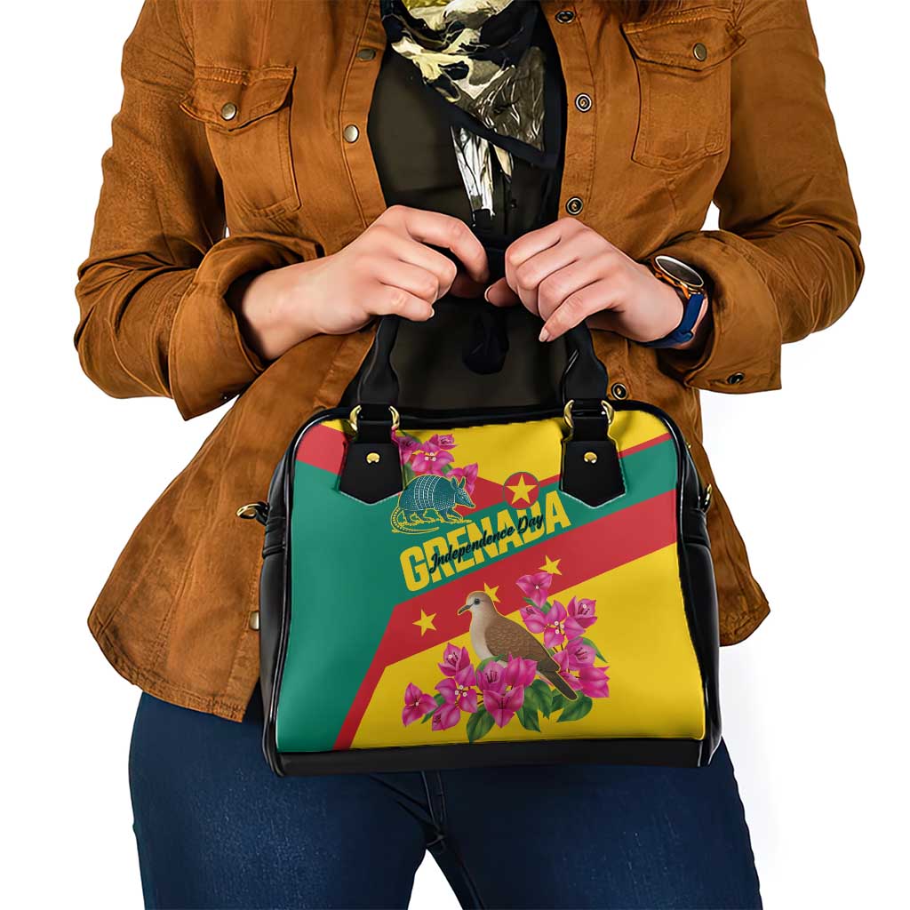 Grenada Independence Day 1974 Shoulder Handbag La Gwinad Dove Armadillo Together - Wonder Print Shop