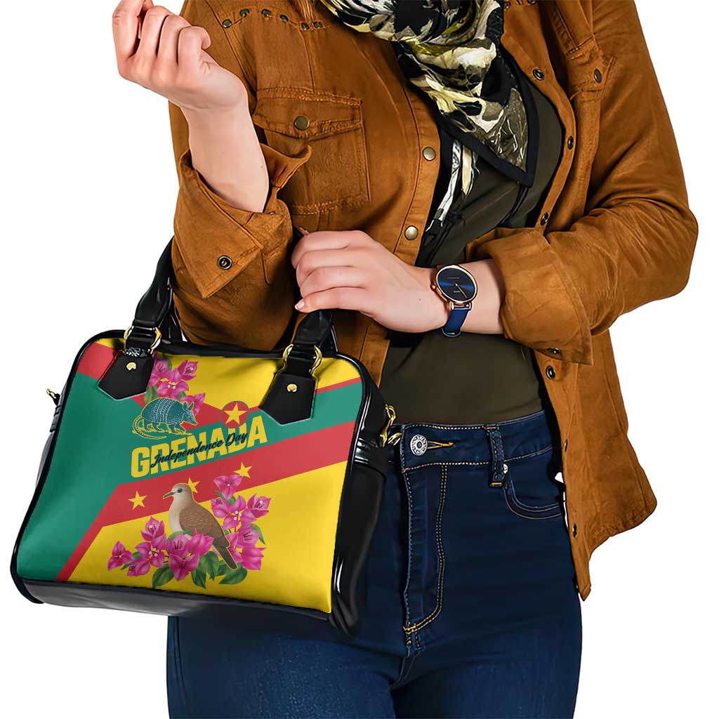 Grenada Independence Day 1974 Shoulder Handbag La Gwinad Dove Armadillo Together - Wonder Print Shop