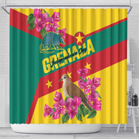 Grenada Independence Day 1974 Shower Curtain La Gwinad Dove Armadillo Together - Wonder Print Shop