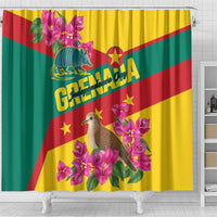 Grenada Independence Day 1974 Shower Curtain La Gwinad Dove Armadillo Together - Wonder Print Shop