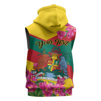 Personalized Grenada Independence Day 1974 Sleeveless Hoodie La Gwinad Dove Armadillo Together - Wonder Print Shop