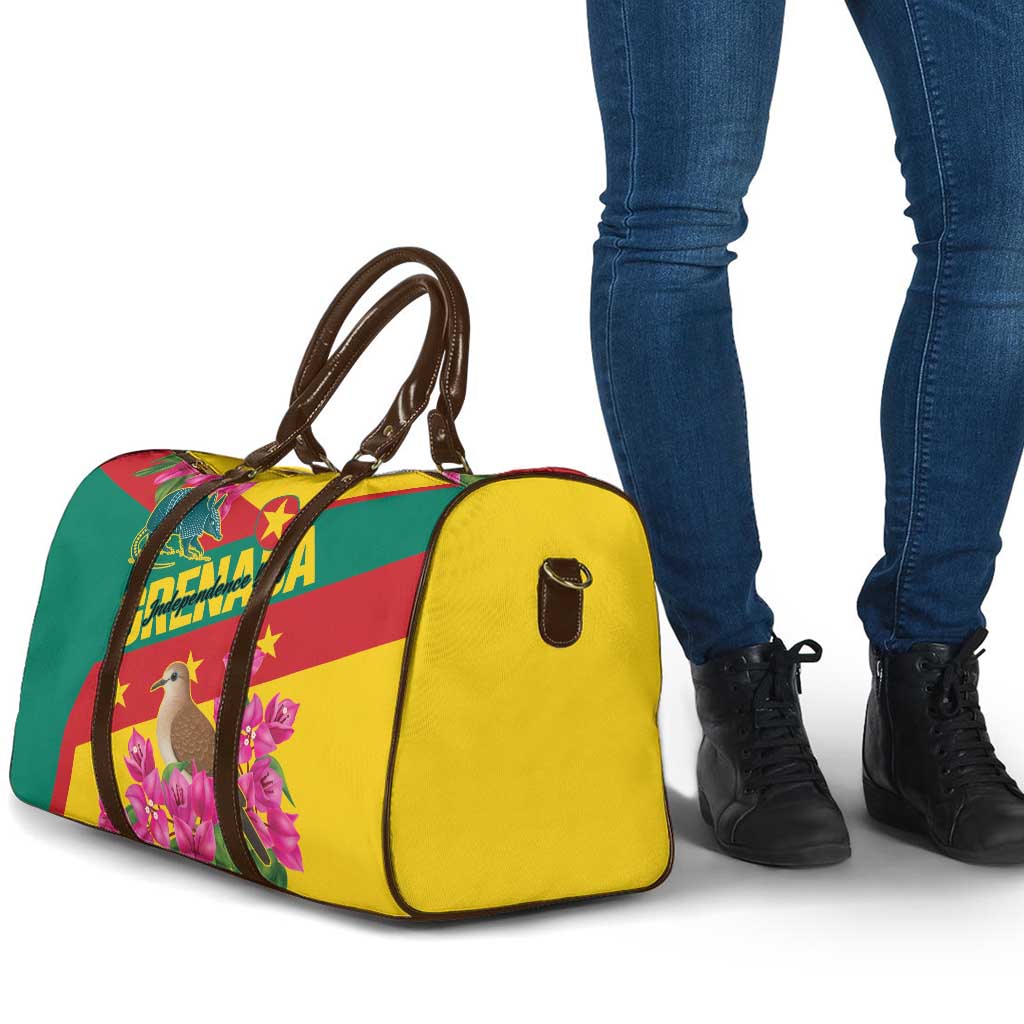 Grenada Independence Day 1974 Travel Bag La Gwinad Dove Armadillo Together - Wonder Print Shop