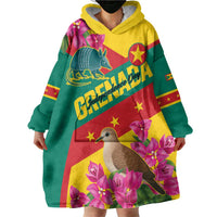 Personalized Grenada Independence Day 1974 Wearable Blanket Hoodie La Gwinad Dove Armadillo Together - Wonder Print Shop