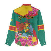 Personalized Grenada Independence Day 1974 Women Casual Shirt La Gwinad Dove Armadillo Together - Wonder Print Shop