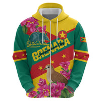 Personalized Grenada Independence Day 1974 Zip Hoodie La Gwinad Dove Armadillo Together - Wonder Print Shop