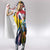 Turks and Caicos Islands Hooded Blanket Coat Of Arms Tropical Flowers