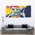 Turks and Caicos Islands Tapestry Coat Of Arms Tropical Flowers