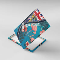 Turks and Caicos Islands Flamingo Canvas Wall Art Zipper Stylized