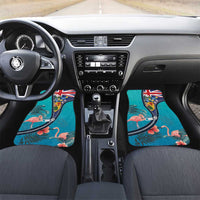 Turks and Caicos Islands Flamingo Car Mats Zipper Stylized