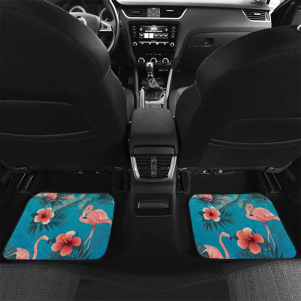 Turks and Caicos Islands Flamingo Car Mats Zipper Stylized