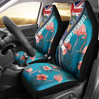 Turks and Caicos Islands Flamingo Car Seat Cover Zipper Stylized
