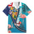 Turks and Caicos Islands Flamingo Family Matching Summer Maxi Dress and Hawaiian Shirt Zipper Stylized