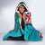 Turks and Caicos Islands Flamingo Hooded Blanket Zipper Stylized