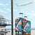 Turks and Caicos Islands Flamingo Luggage Cover Zipper Stylized