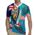 Turks and Caicos Islands Flamingo Rugby Jersey Zipper Stylized