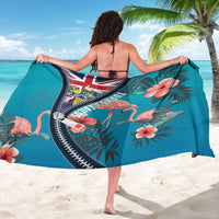 Turks and Caicos Islands Flamingo Sarong Zipper Stylized