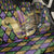 Mardi Gras Alligator Back Car Seat Cover Colorful Zipper Stylized