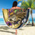 Mardi Gras Alligator Beach Blanket Colorful Zipper Stylized