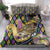Mardi Gras Alligator Bedding Set Colorful Zipper Stylized