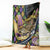 Mardi Gras Alligator Blanket Colorful Zipper Stylized