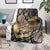 Mardi Gras Alligator Blanket Colorful Zipper Stylized