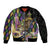 Personalized Mardi Gras Alligator Bomber Jacket Colorful Zipper Stylized