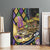 Mardi Gras Alligator Canvas Wall Art Colorful Zipper Stylized