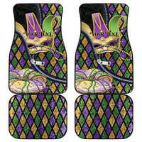 Mardi Gras Alligator Car Mats Colorful Zipper Stylized