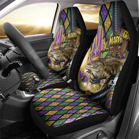 Mardi Gras Alligator Car Seat Cover Colorful Zipper Stylized