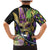 Personalized Mardi Gras Alligator Family Matching Mermaid Dress and Hawaiian Shirt Colorful Zipper Stylized
