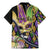 Personalized Mardi Gras Alligator Family Matching Mermaid Dress and Hawaiian Shirt Colorful Zipper Stylized